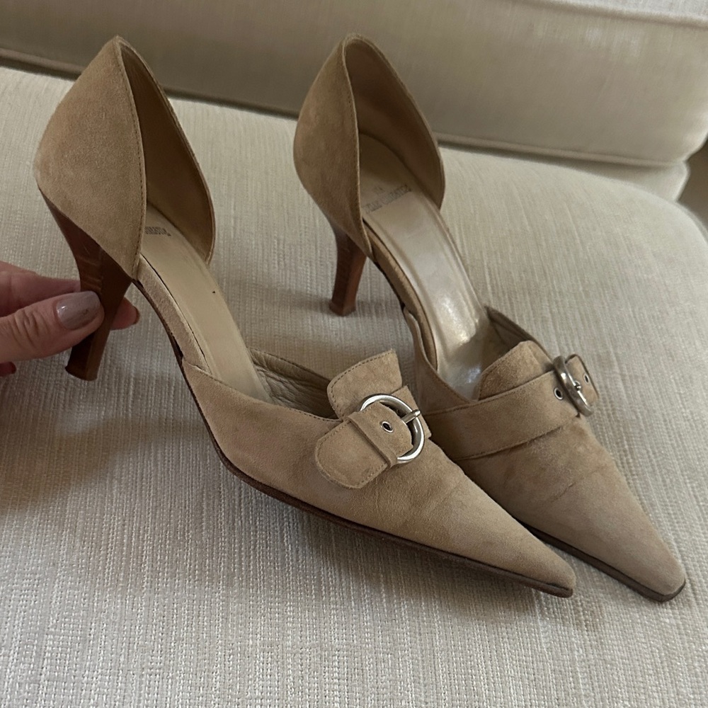 Elegant Tan suede Women's Heels